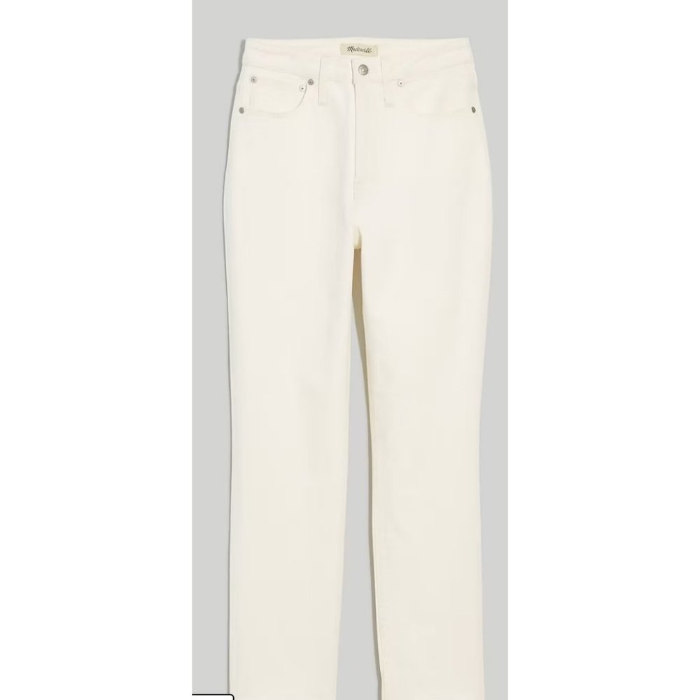 Madewell $128 Curvy Perfect Jean Tile White Size 31 ND629